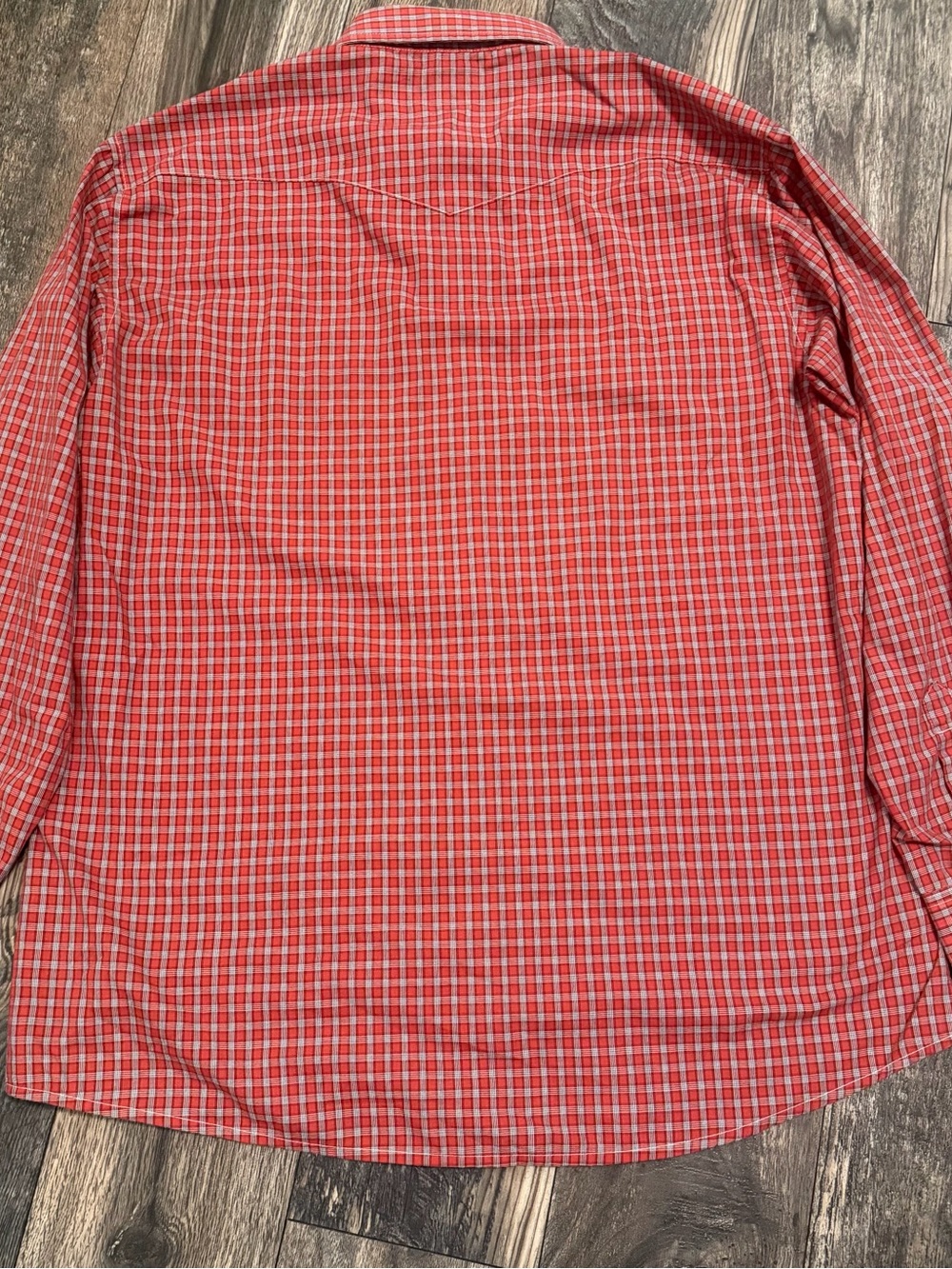 Panhandle Pearl Snap Red Plaid Western Button-Up Shirt Long Sleeve Cotton Men L - Picture 5 of 5